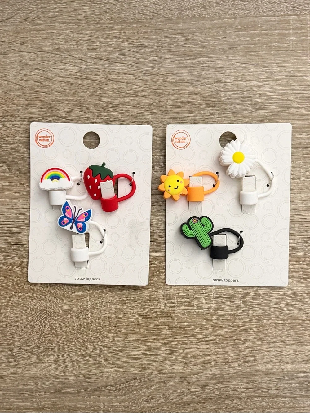 Wonder Nation Straw Topper Charms Set of 3 $20 Each Choose 1 NWT